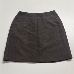 90’s Jacob Dark Brown Wool Mini Skirt